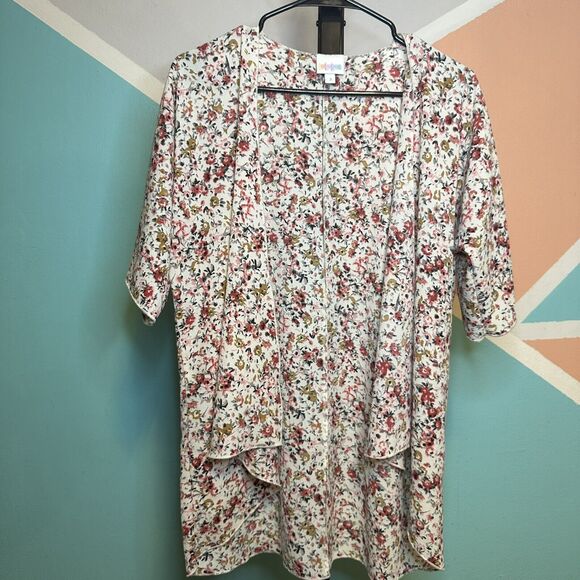 Lularoe kids Bianca shrug‎ cardigan size 3 beautiful neutrals earth tones - Picture 1 of 7